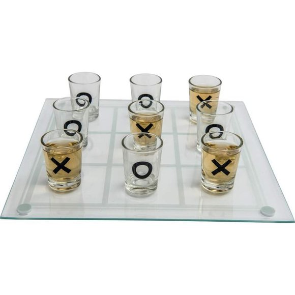 Shot Glass Tic-Tac-Toe Shots Game Drinking Game - Picture 4 of 8